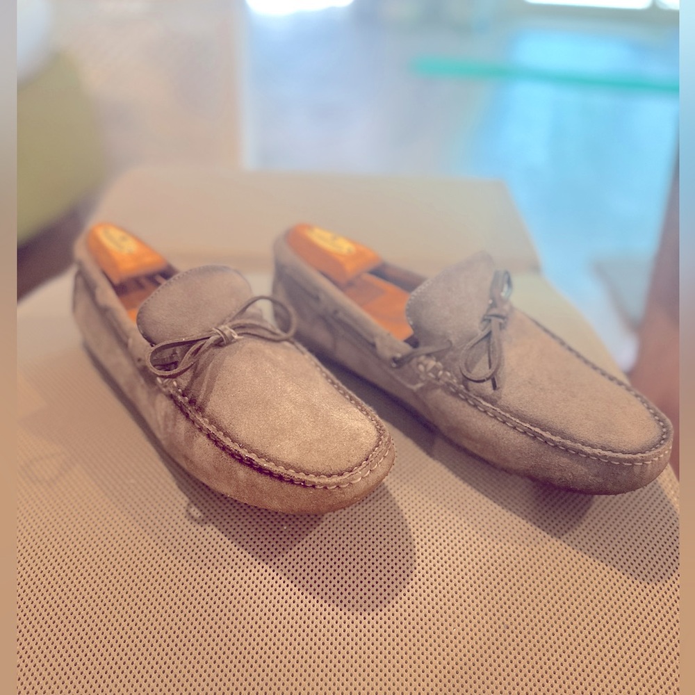 Johnnie-O Getaway Driver Loafers - Light Grey
